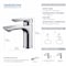 Kibi Tender Single Handle Bathroom Vanity Sink Faucet with Pop Up Drain C-KBF1019CH-KPW100CH - alternate 8